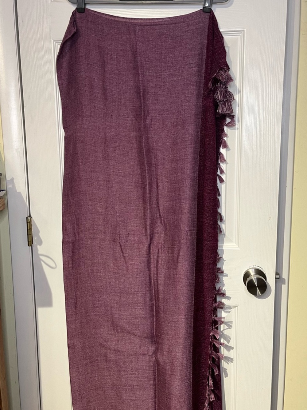 Jones New York Rich Berry Fringe Scarf 48”w x 92”l